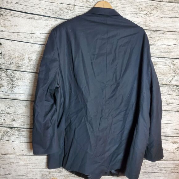 Michael Strahan Men's 52R Black 2-Button Blazer Classic Formal - Picture 3 of 5